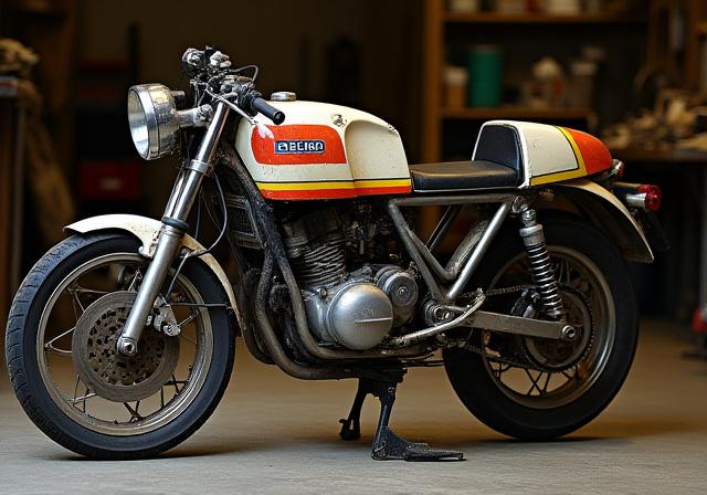 Laverda 750 SF incompleta prima del restauro